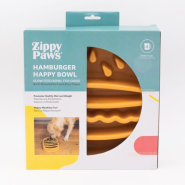 ZippyPaws Happy Bowl Slow Feeder Hamburger
