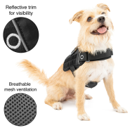 Kurgo Dog RSG Townie Harness MOLLE-Compatible Black Small