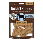 SmartBones Classic Bone Chews Peanut Butter MINI 8 pk