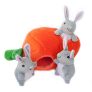 ZippyPaws Burrow Squeaker Toy Bunny n Carrot