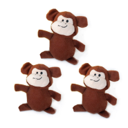 ZippyPaws Miniz Monkeys 3 pc