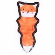 ZippyPaws Z-Stitch Skinny Peltz Squeaker Toy Fox