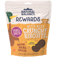 NB Dog Treats Rewards Crunchy Biscuits Duck Small Breed 8oz