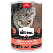 Boreal Cat West Coast Selection Chicken & Beef Pate 12/400g
