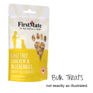 FirstMate Dog Treats GF Cookies Chk&Blueberries Bulk 10 lb