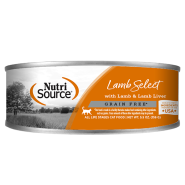 NutriSource Cat Grain Free Lamb Select 12/5.5oz