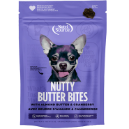 NutriSource Dog Treats Nutty Butter Bites AlmdBtr&Crnbry 6oz