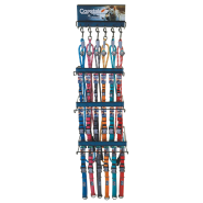 K9 Explorer Brights Collar & Rope Leash Display 6-Colour