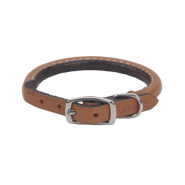 Circle T Oak Tanned Leather Round Collar 3/8x14" Tan