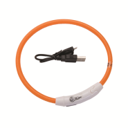 USB Light-Up Neck Ring Orange 16"