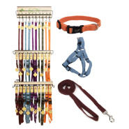 New Earth Soy Collar and Leash Display 5 colors/6 types