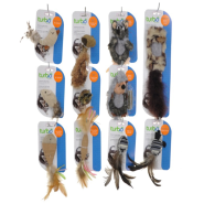 Coastal Turbo Natural Cat Toy Display 22 pc