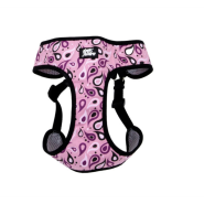 Pet Attire Adj DesignerWrap Harness 3/8x14-16" Pink Pais