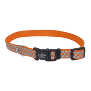 LazerBrite Reflective Collar 5/8x12"-18" OrangeAbstractRings