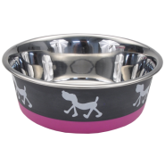 Maslow Design Bowl Pup Pink/Gray 54 oz