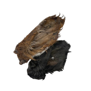 Noah's Ark Dog Dehydrated Cow Ear w/Hair Large Bulk 10pc
