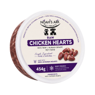 Noah's Ark Dog Raw Chicken Hearts 454g