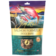 Zignature Dog Ziggy Bars LID Salmon & Pumpkin Treats 12 oz