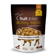 Fruitables Dog Skinny Minis Grilled Bison Chewy Treats 141 g
