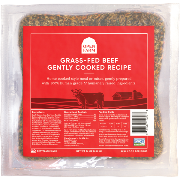 Open Farm Dog Gently Cooked Beef 16 oz Pan Pacific Pet