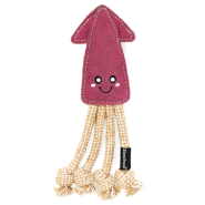 ZippyPaws ecoZippy Suede and Rope Buddies Squid