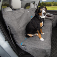 Kurgo Dog No Slip Grip Bench Seat Cover HeatherChrclGrey 55"