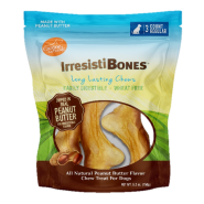 Canine Naturals IrresistiBones Peanut Butter Reg 4.5" 3pk