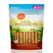 Canine Naturals Hide-Free Chicken Rolls Small 2.5" 25 Pk