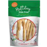 Canine Naturals Holiday Hide-Free Chkn Candy Cane Slim 5 Pk