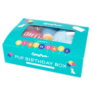 ZippyPaws Plush Birthday Box Blue 3 pc
