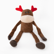 ZippyPaws Holiday Crinkle Reindeer Extra Large