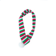 ZippyPaws Holiday Scarf Striped Small