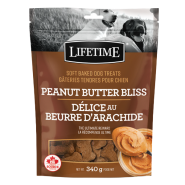 Lifetime Dog Treats Soft Baked Peanut Butter Bliss 340g