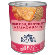 NB LID Dog Whitefish Brown Rice & Salmon 12/13 oz
