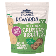 NB Dog Treats Rewards Crunchy Biscuits PntBttr SmBreed 8 oz