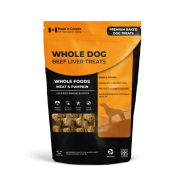 Whole Dog Liver Snaps Beef Liver w/Pumpkin 380 g