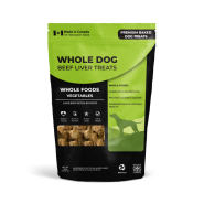 Whole Dog Liver Snaps Beef Liver Spnch&Kale 380 g