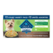 Blue Dog Delights Filet/NY Strip Vty Pk 12/3.5 oz