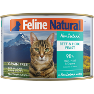 Feline Natural Cat Beef & Hoki 12/6oz Cans