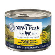 ZIWI Peak Cat Chicken w/Mackerel 12/6.5oz cans