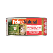Feline Natural Cat Chicken & King Salmon 24/3oz Cans