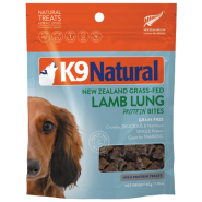 K9 Natural Dog Treats Protein Bites Lamb Lung 1.76oz