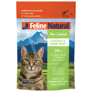 Feline Natural Cat Chicken & Lamb 12/3oz Pouches