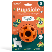 Woof Pet Dog Pupsicle Toy Orange Pumpkin Small