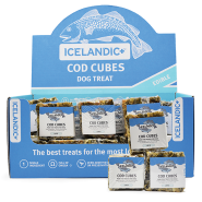 Icelandic+ Dog Large Cod Skin Cubes 24 x 1.4 oz Display Box