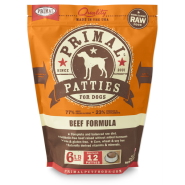 Primal Dog Raw Beef Patties 6 lb
