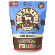 Primal Dog Raw Duck Patties 6 lb