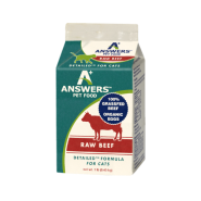 Answers Cat Detailed Raw Beef Formula 1 lb