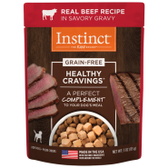 Instinct Dog Healthy Cravings GF Pouches Beef 24/3 oz