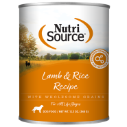 NutriSource Dog Lamb & Rice 12/12.3oz